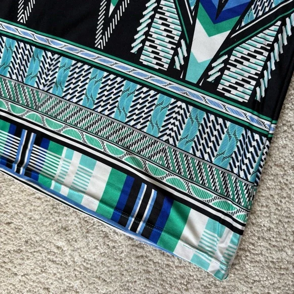 Sunny Leigh Multicolor Geometric Women's Wide-Leg Pants - Picture 5 of 9